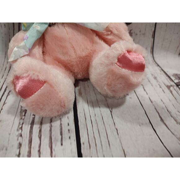 Pink Color Bunny Plush Rabbit Stuffed Animal 9"Easter plush - Picture 4 of 7